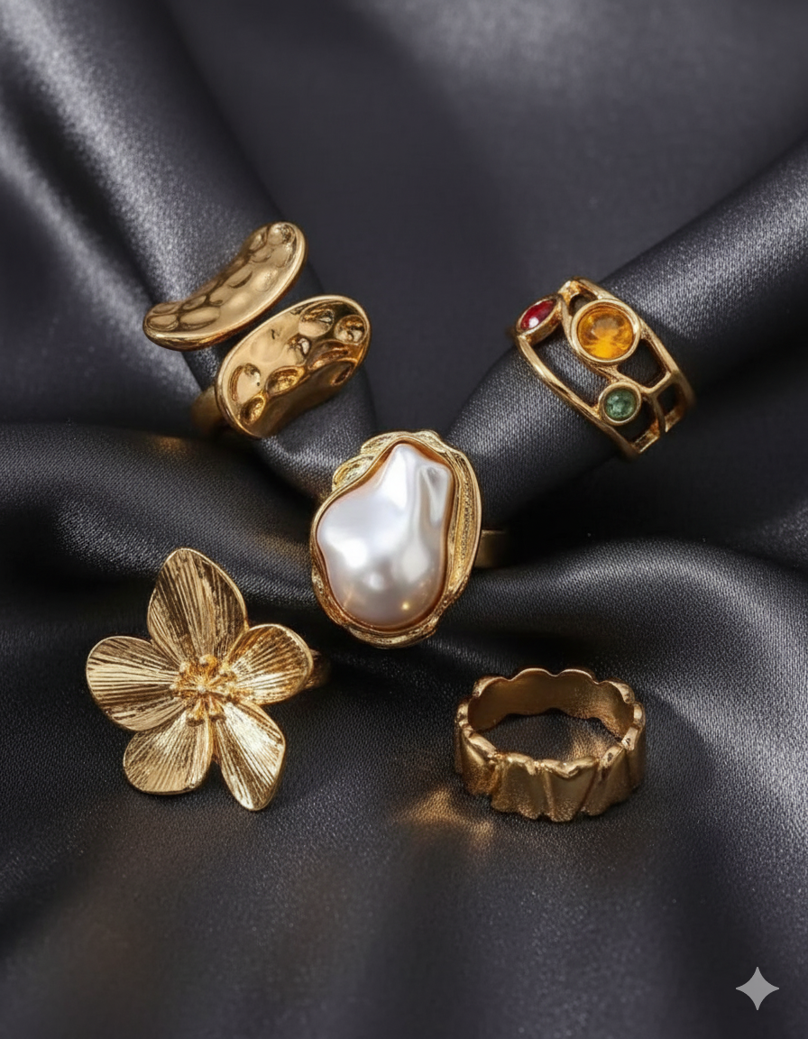 Luxury Ring Set (6 Pcs)