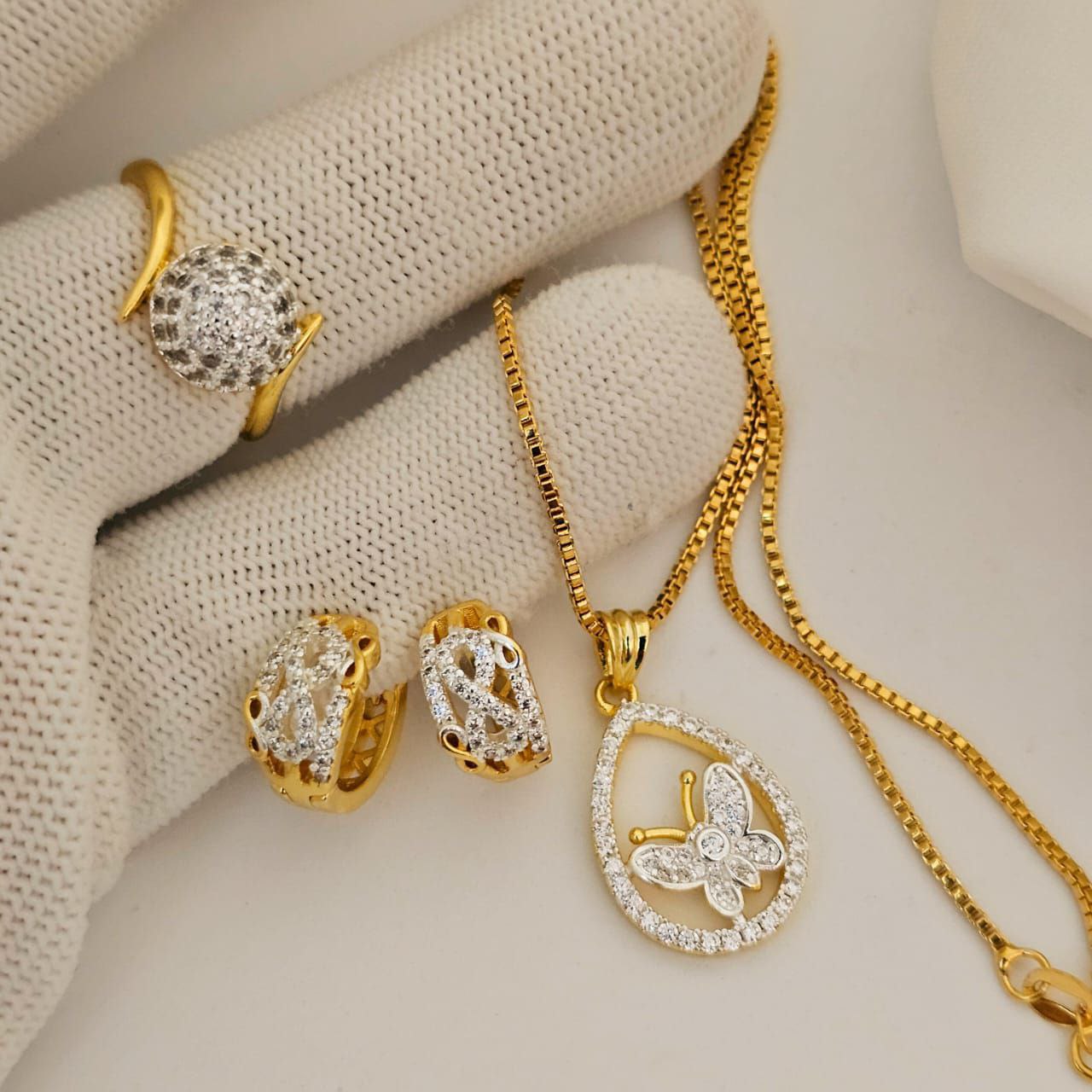 Luxury Xuping Ring, Necklace & Earrings