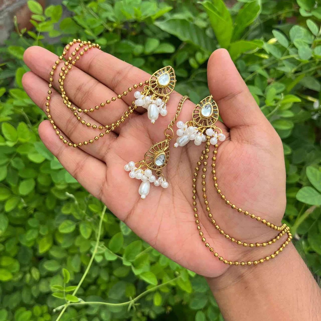 Viral Tana Earrings & Tikli Set