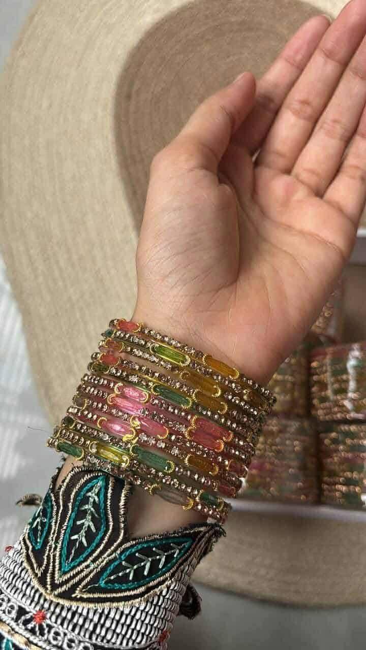 Raindrop Glass Bangles