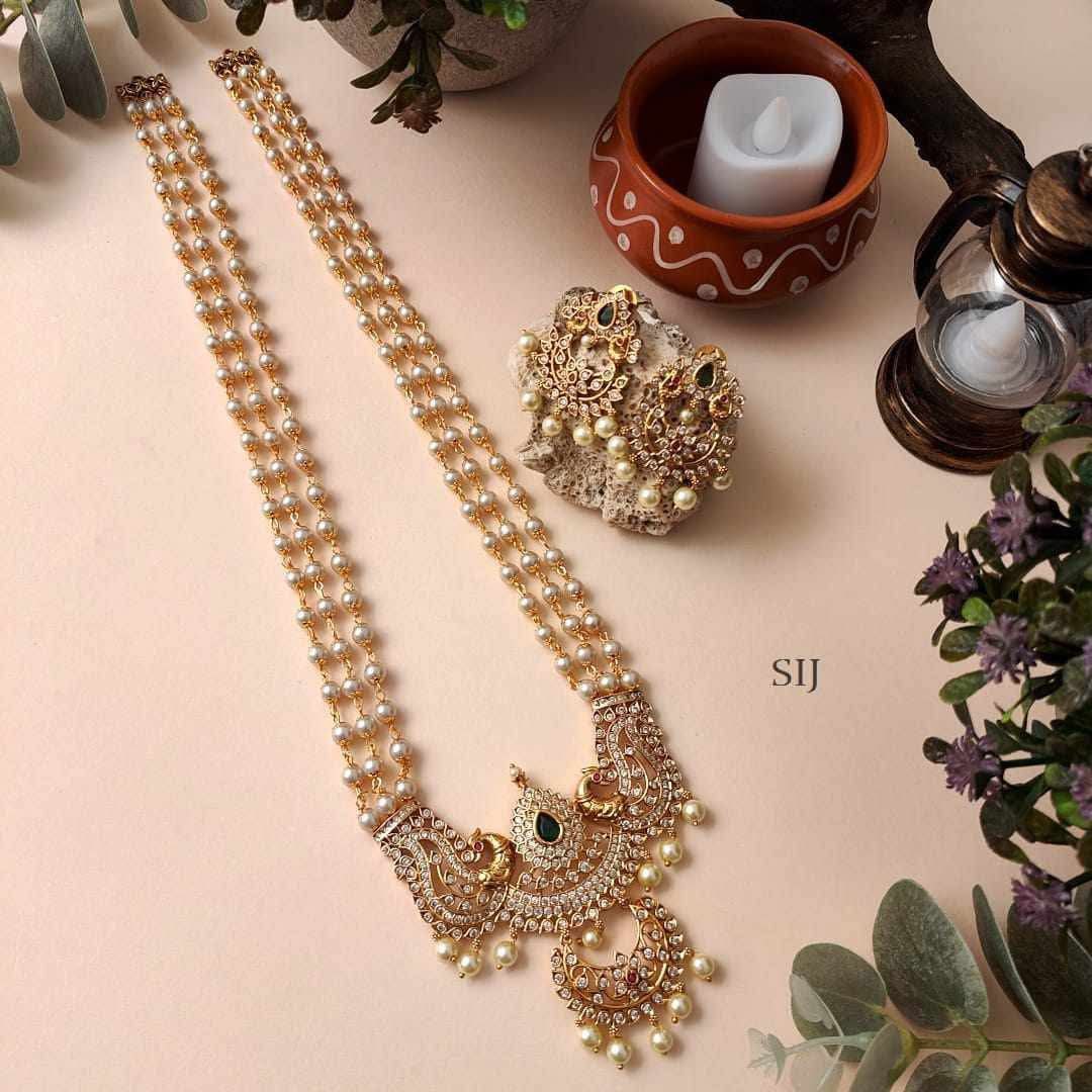 Majestic Peacock Necklace & Earrings Set