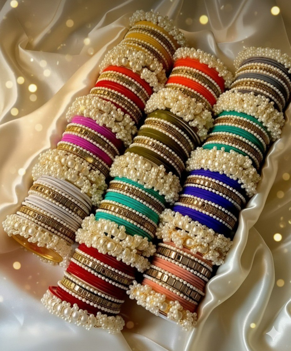 Glitter & Pearl শাহী ব্রাইডাল চুড়ি